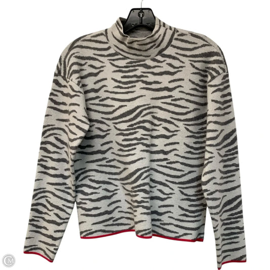 Sweater By Anthropologie In Zebra Print, Size: Xs