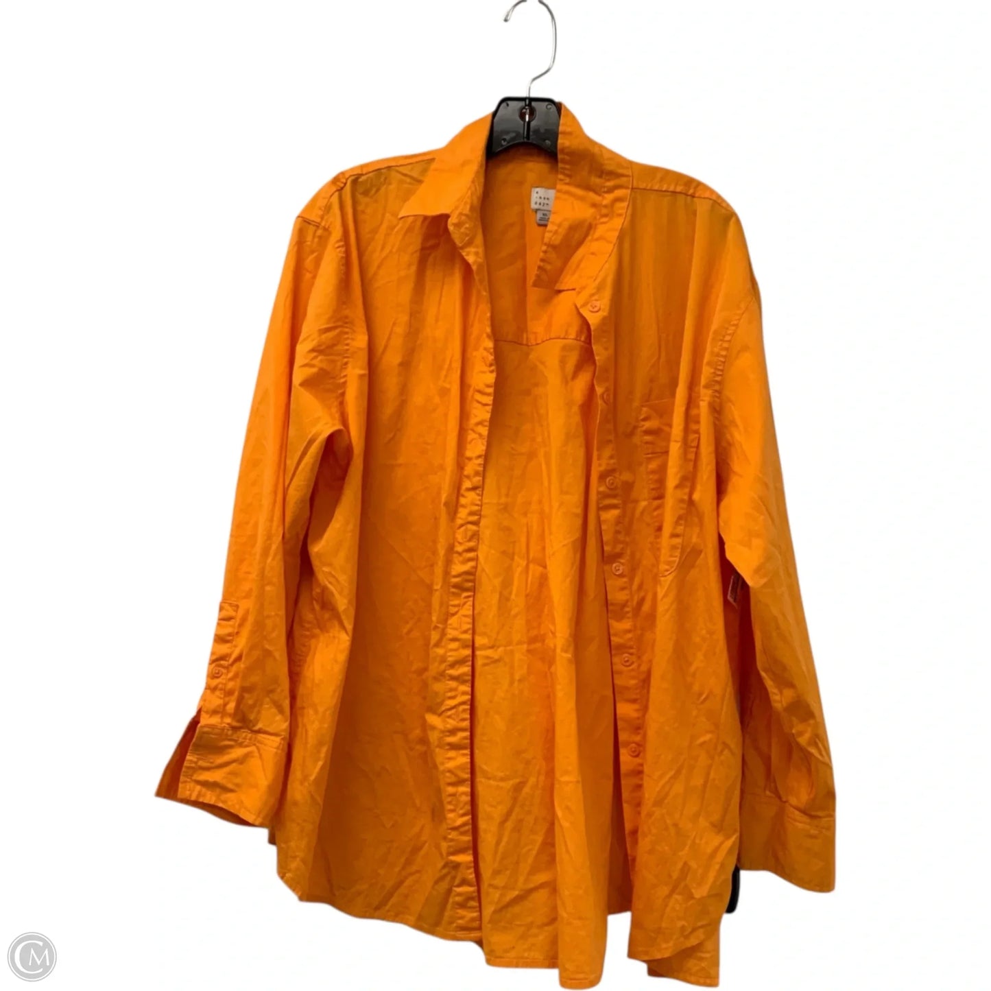 Top Long Sleeve By A New Day In Orange, Size: Xl