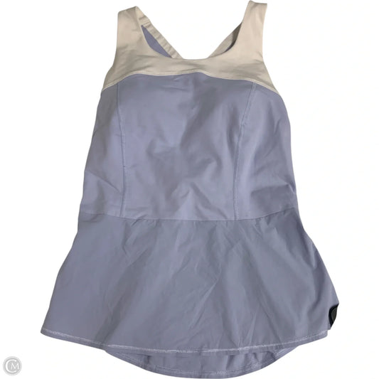 Athletic Tank Top By Lululemon In Blue & White, Size: S