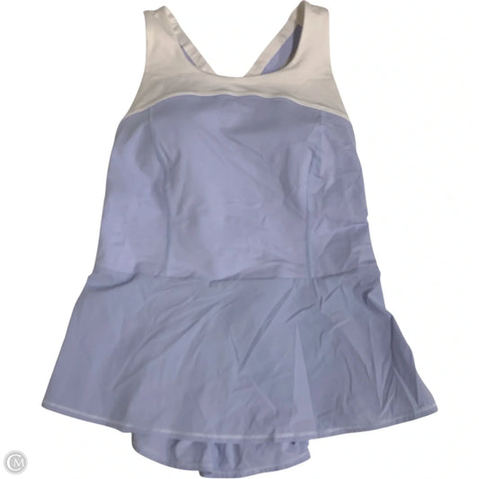 Athletic Tank Top By Lululemon In Blue & White, Size: S