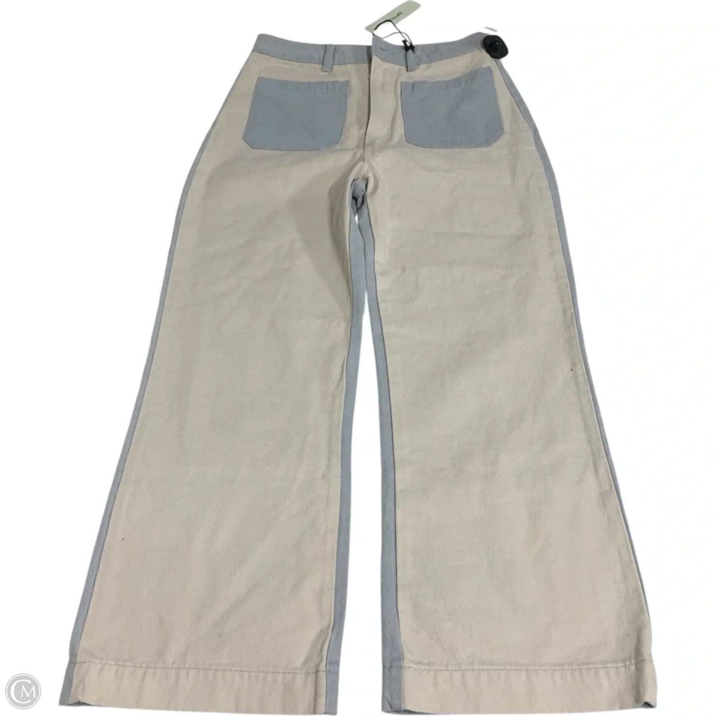 Jeans Wide Leg By Rollas In Cream Denim, Size: 12
