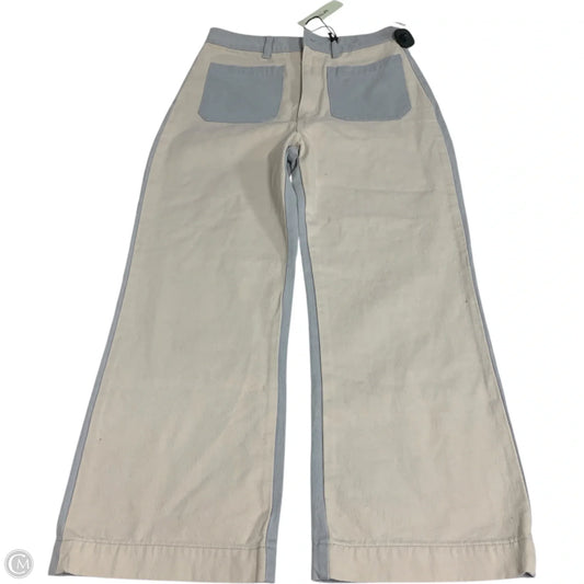 Jeans Wide Leg By Rollas In Cream Denim, Size: 12