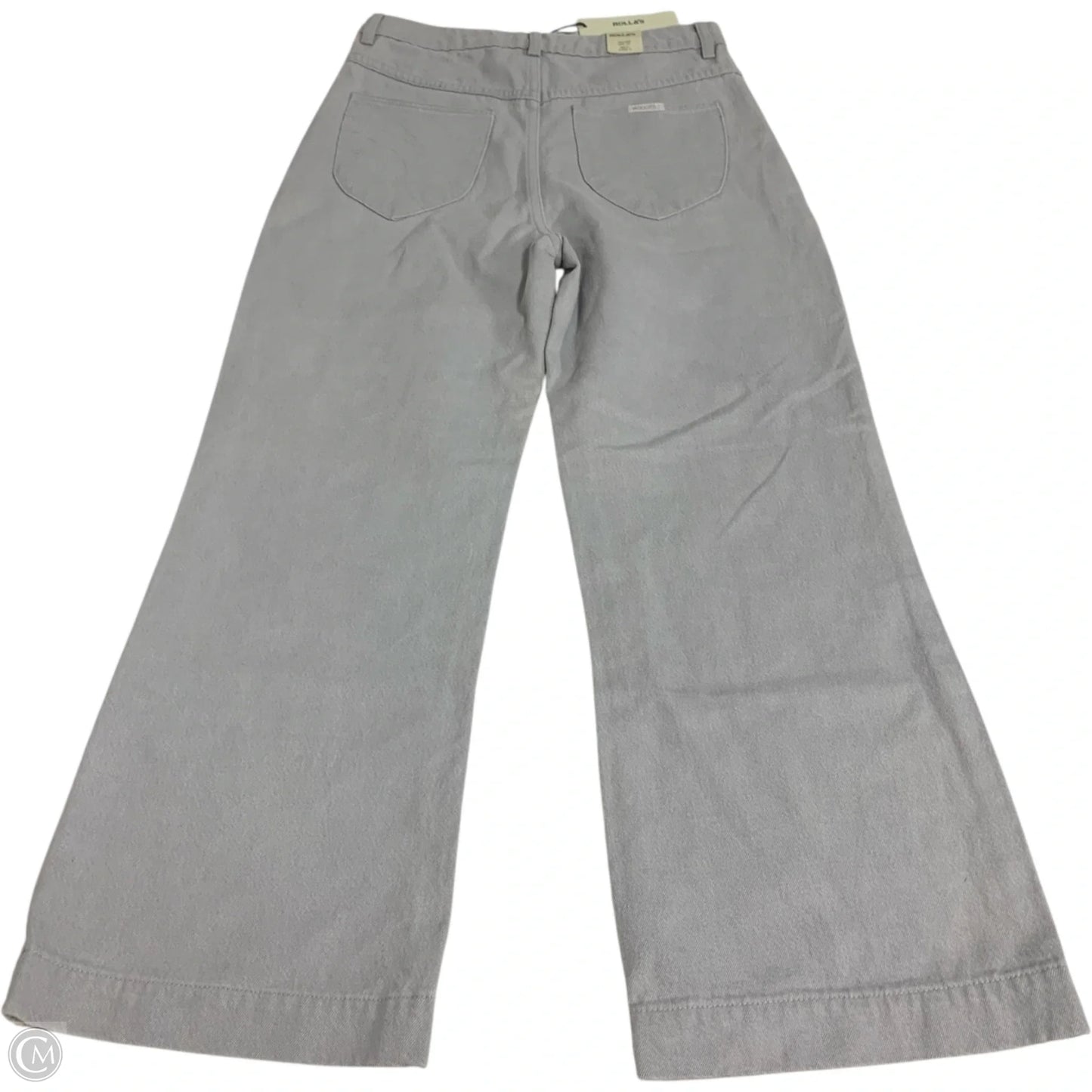 Jeans Wide Leg By Rollas In Cream Denim, Size: 12