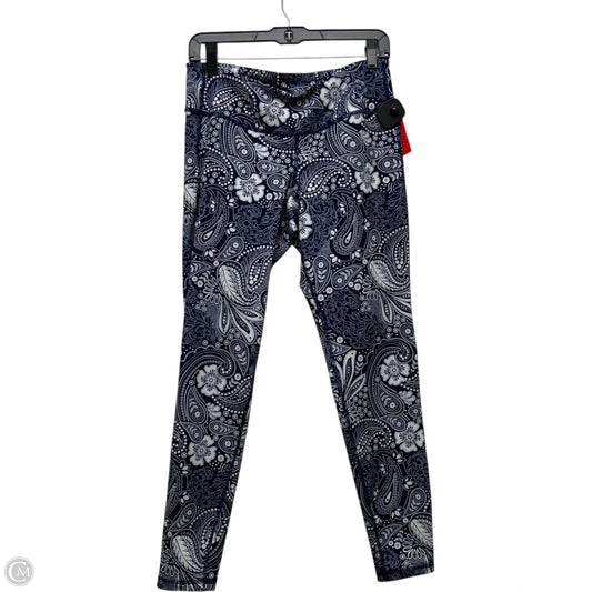 Athletic Leggings By Old Navy In Blue & White, Size: L