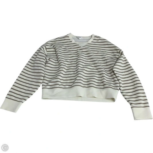 Sweatshirt Crewneck By Spanx In Striped Pattern, Size: M