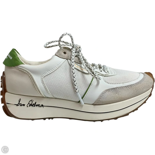Shoes Sneakers By Sam Edelman In Cream & Green, Size: 8