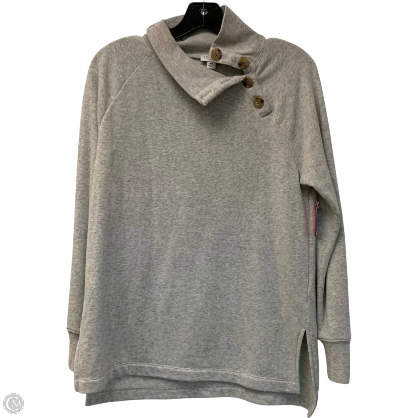 Sweatshirt Collar By J. Crew In Grey, Size: Xs