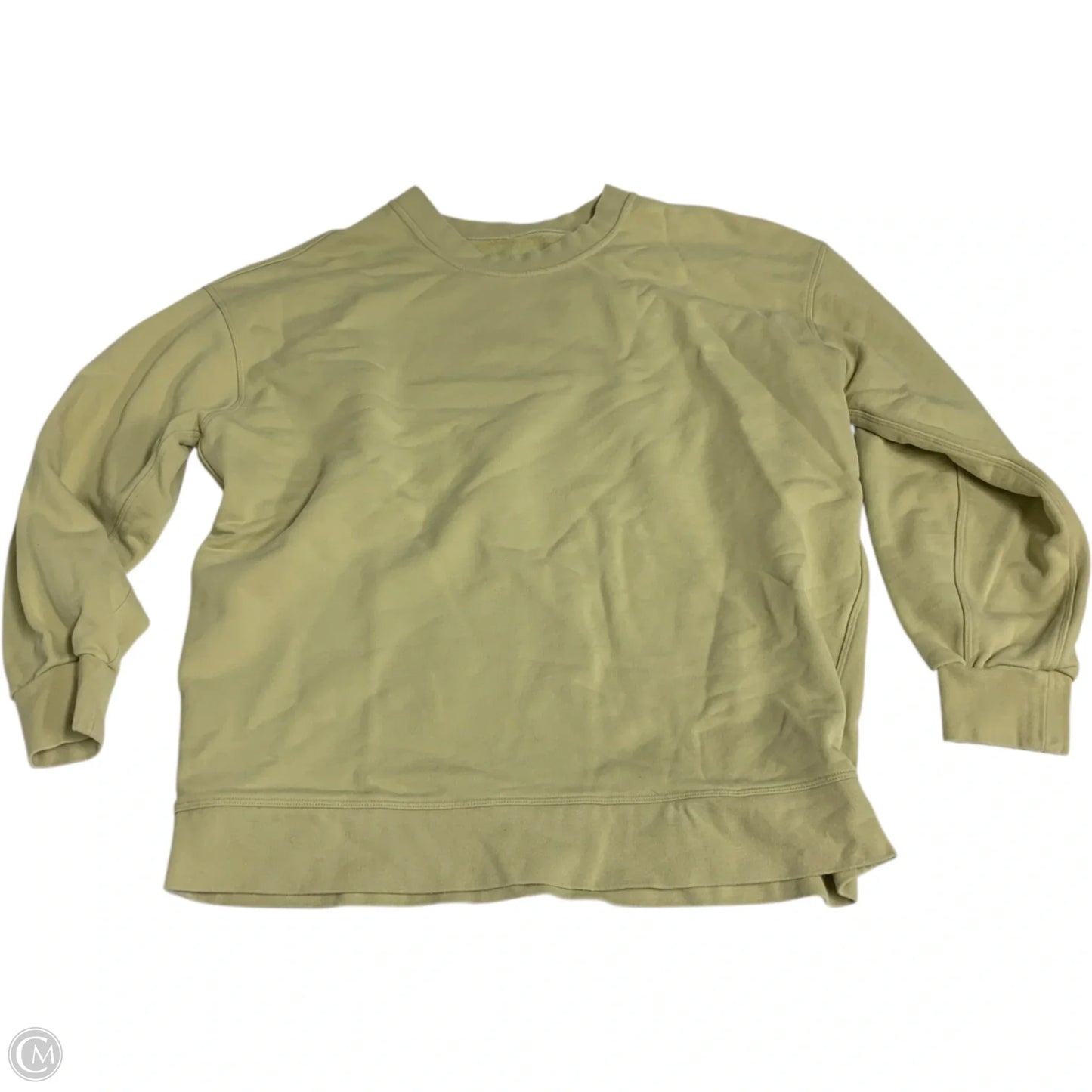 Athletic Sweatshirt Crewneck By Lululemon In Yellow, Size: M