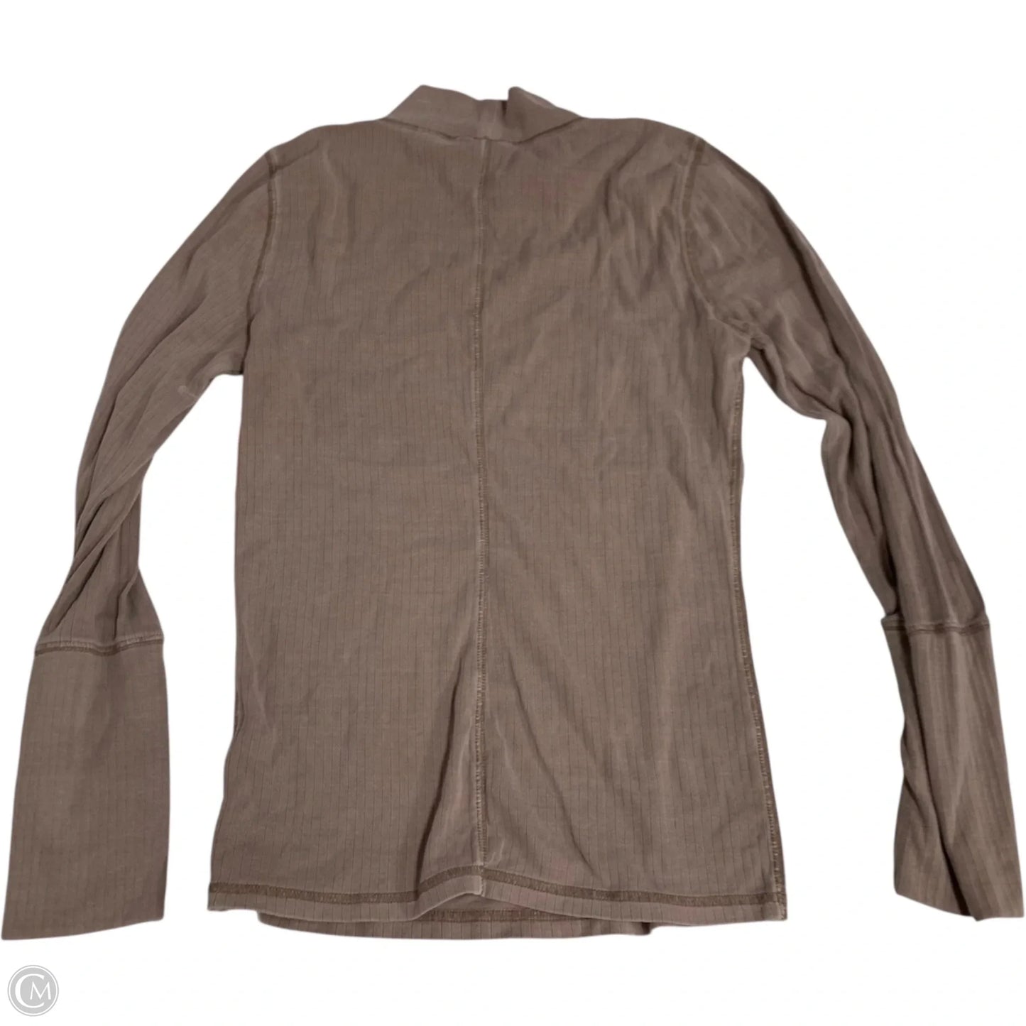 Top Long Sleeve By Free People In Taupe, Size: L