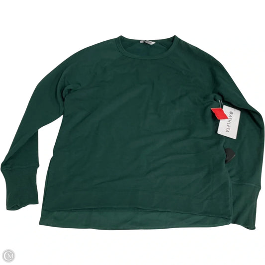 Athletic Sweatshirt Crewneck By Athleta In Green, Size: S
