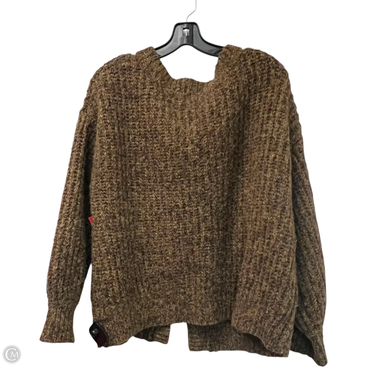 Sweater Cardigan By Ava & Viv In Brown, Size: 2x