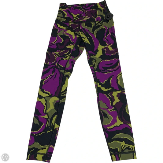 Athletic Leggings By Lululemon In Black & Purple, Size: S