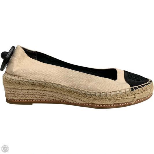 Shoes Designer By Tory Burch In Black & Cream, Size: 9