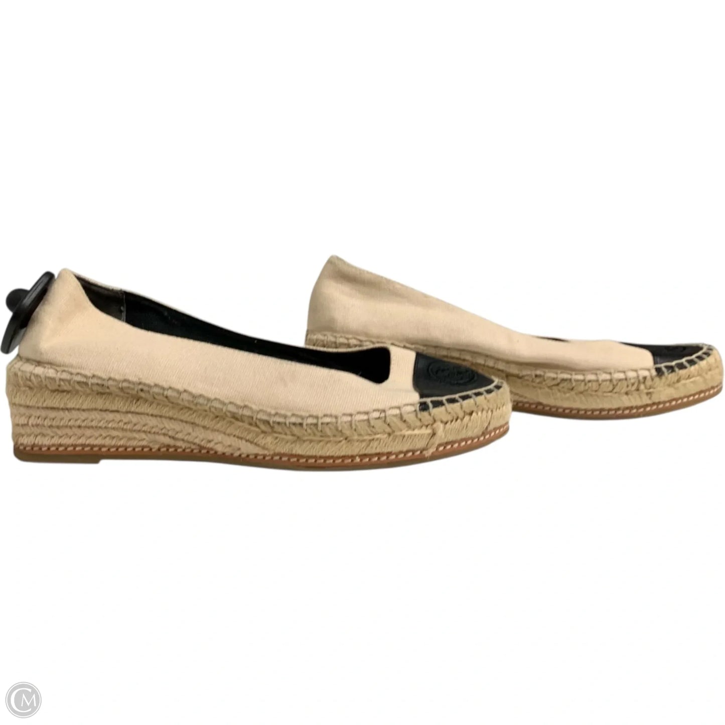 Shoes Designer By Tory Burch In Black & Cream, Size: 9