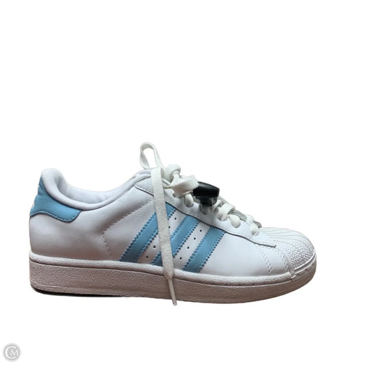 Shoes Sneakers By Adidas In Blue & White, Size: 6.5