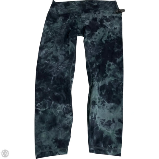 Athletic Leggings By Lululemon In Black & Grey, Size: L