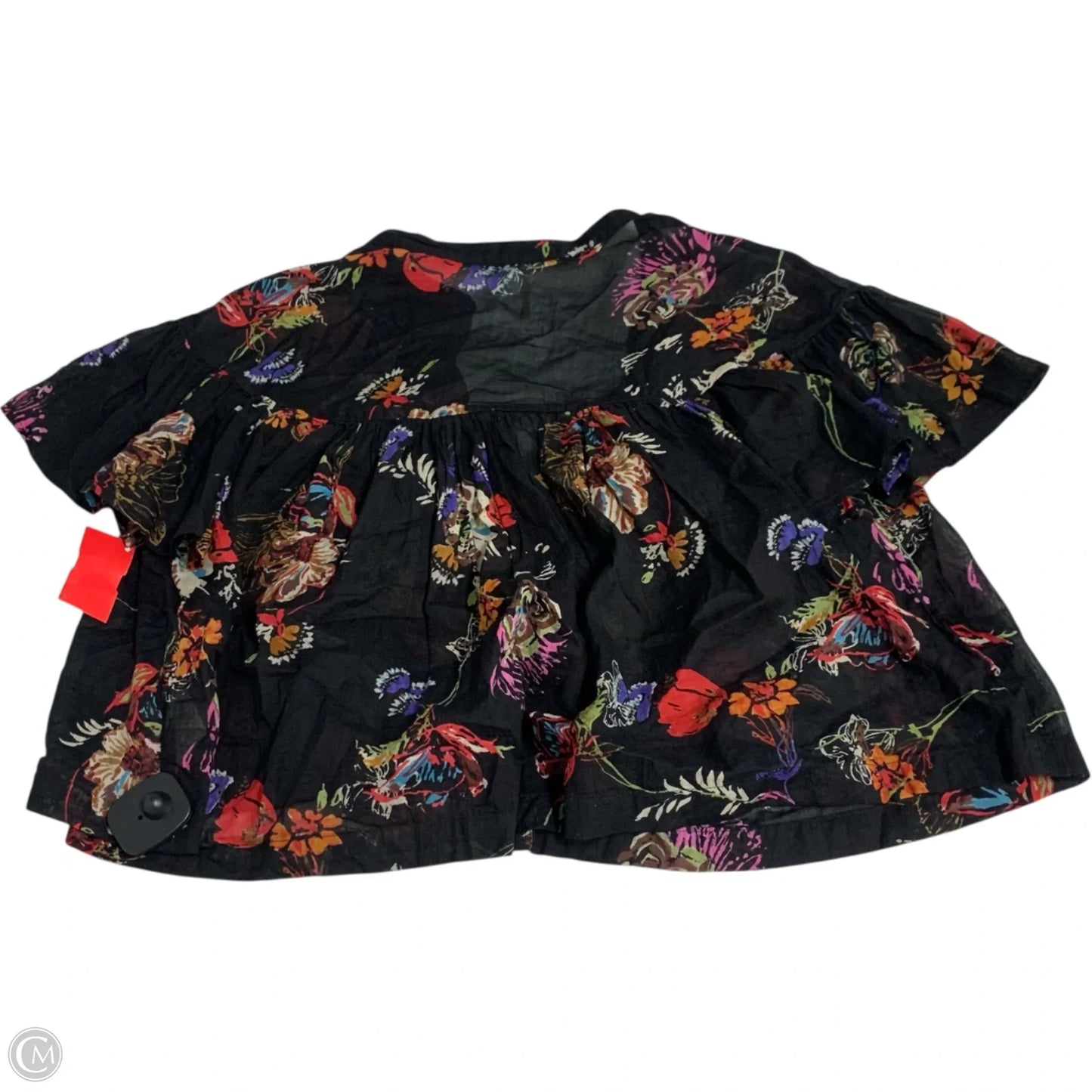 Top Short Sleeve By Free People In Black, Size: M