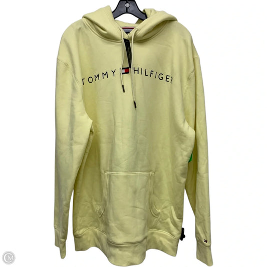 Sweatshirt Hoodie By Tommy Hilfiger In Yellow, Size: 1x