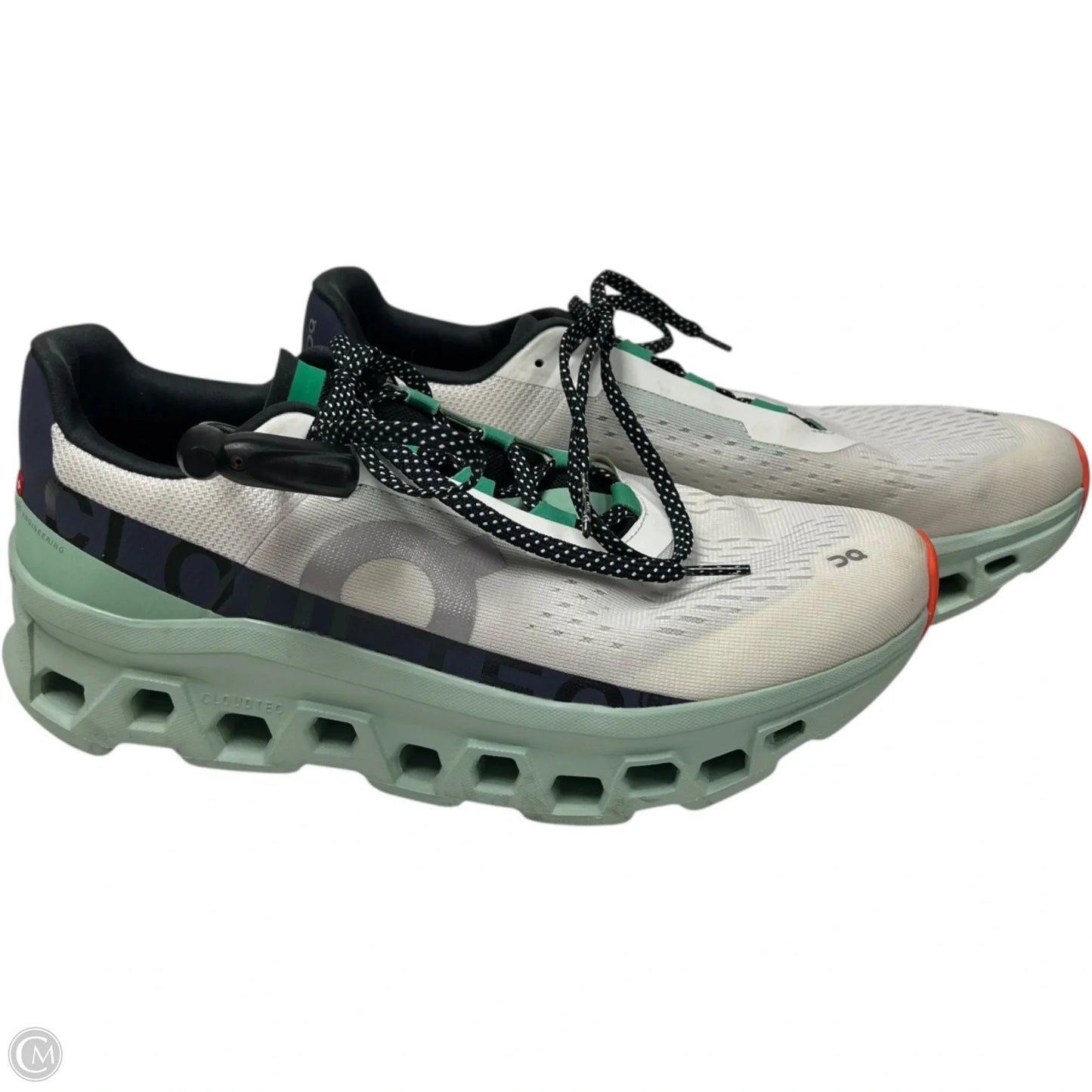 Shoes Athletic By On Cloud In Green & White, Size: 11