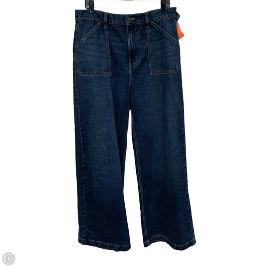 Jeans Wide Leg By Calvin Klein In Blue Denim, Size: 12
