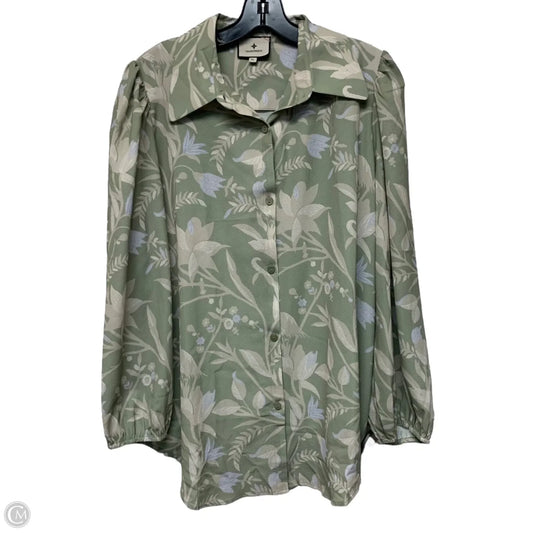 Top Long Sleeve Designer By Tuckernuck In Green, Size: Xl