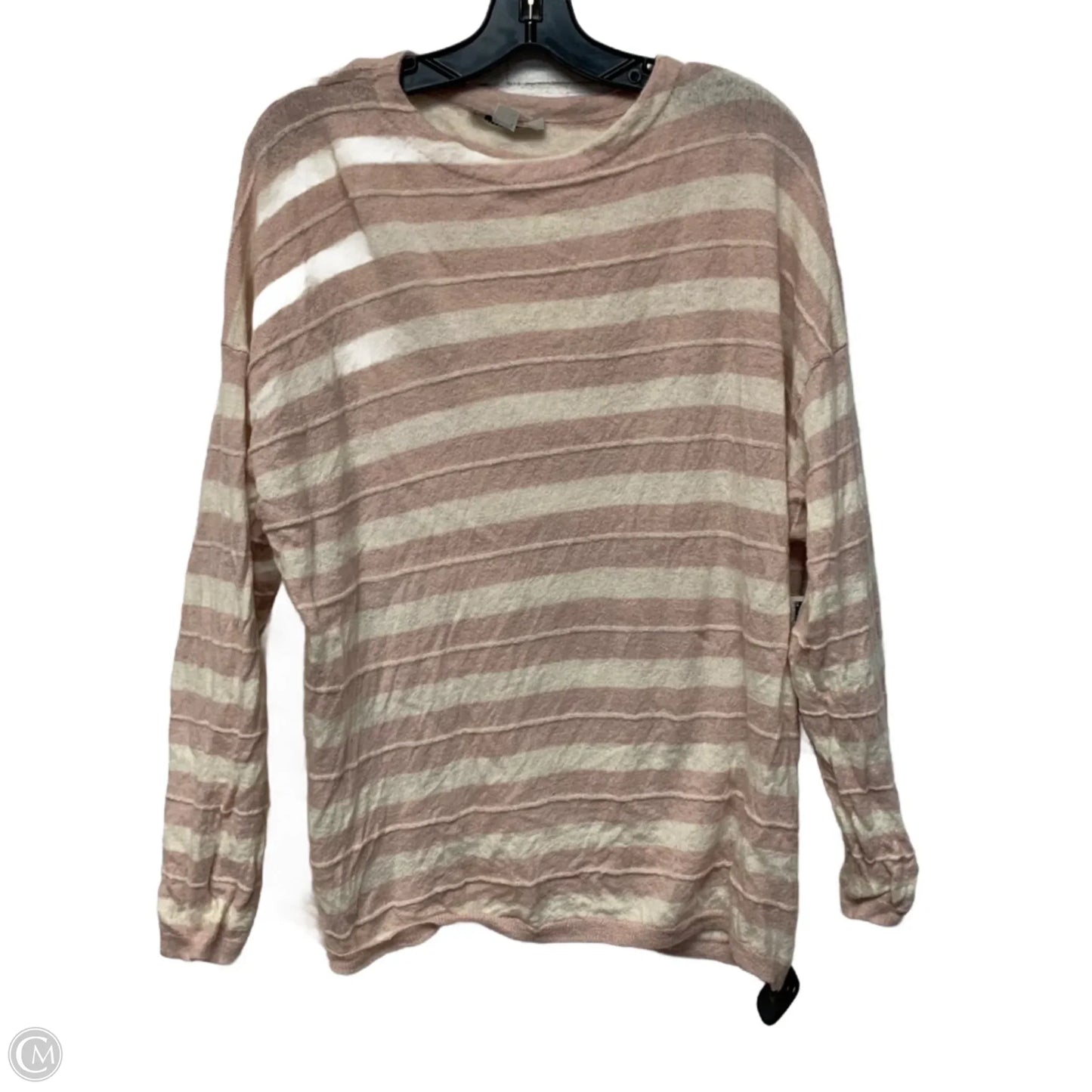 Top Long Sleeve Designer By All Saints In Striped Pattern, Size: S