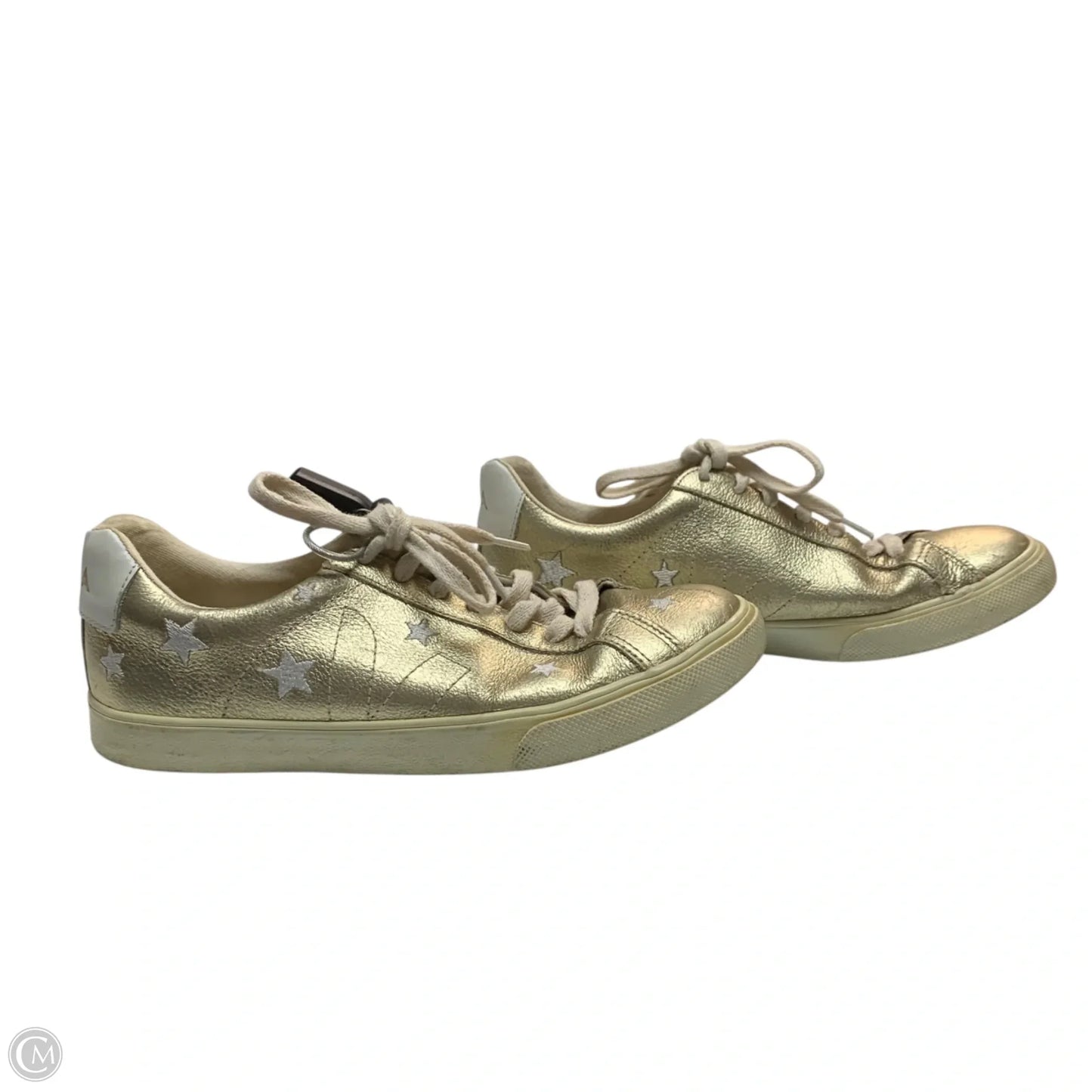 Shoes Sneakers By Madewell In Gold, Size: 8