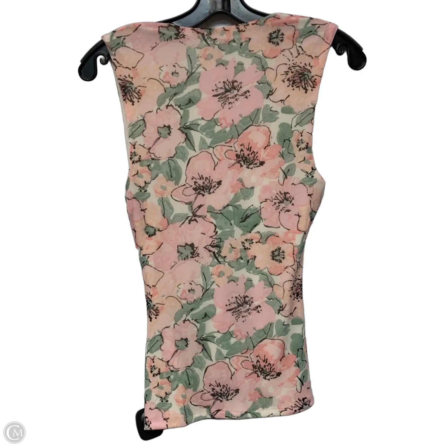 Top Sleeveless By A New Day In Green & Pink, Size: Xs