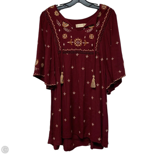 Dress Casual Short By Altard State In Maroon, Size: M