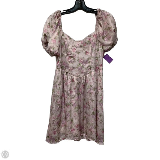 Dress Casual Short By Jessica Simpson In Pink & Purple, Size: L