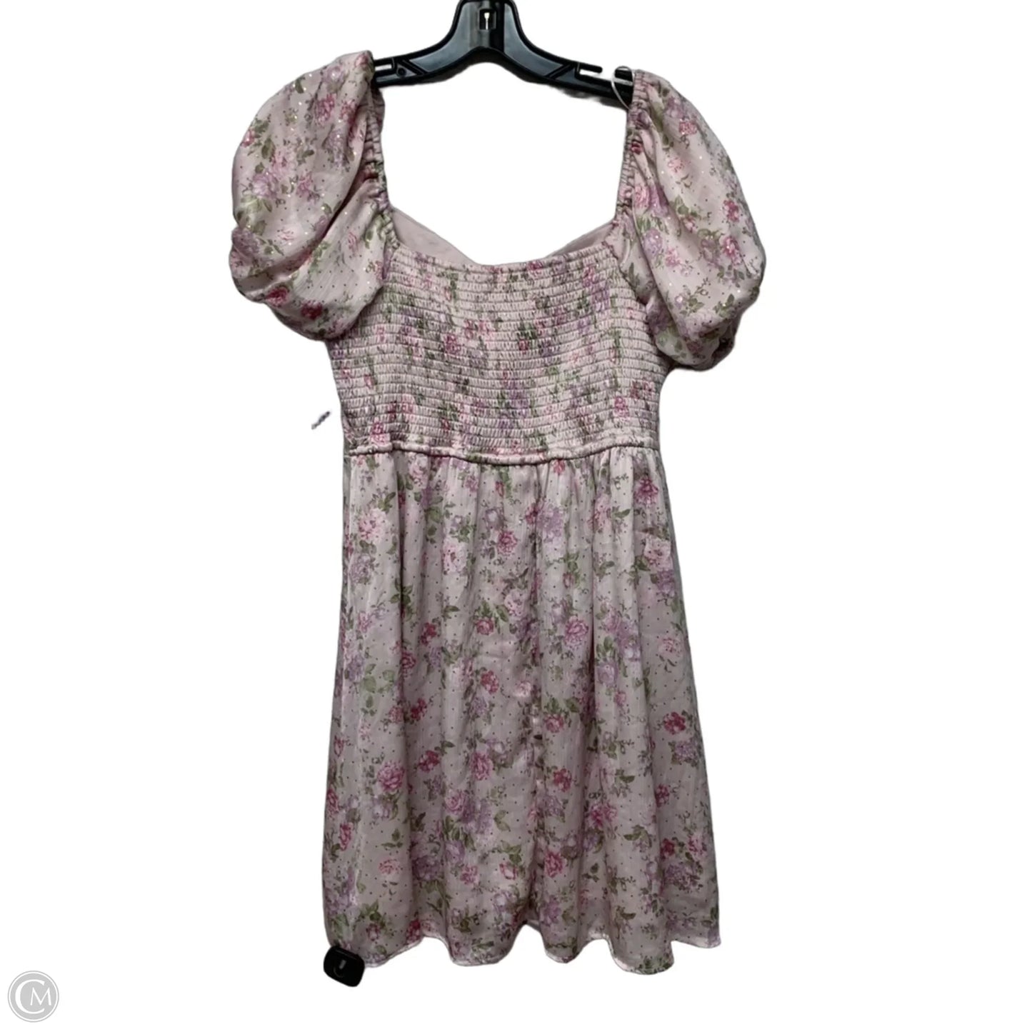 Dress Casual Short By Jessica Simpson In Pink & Purple, Size: L