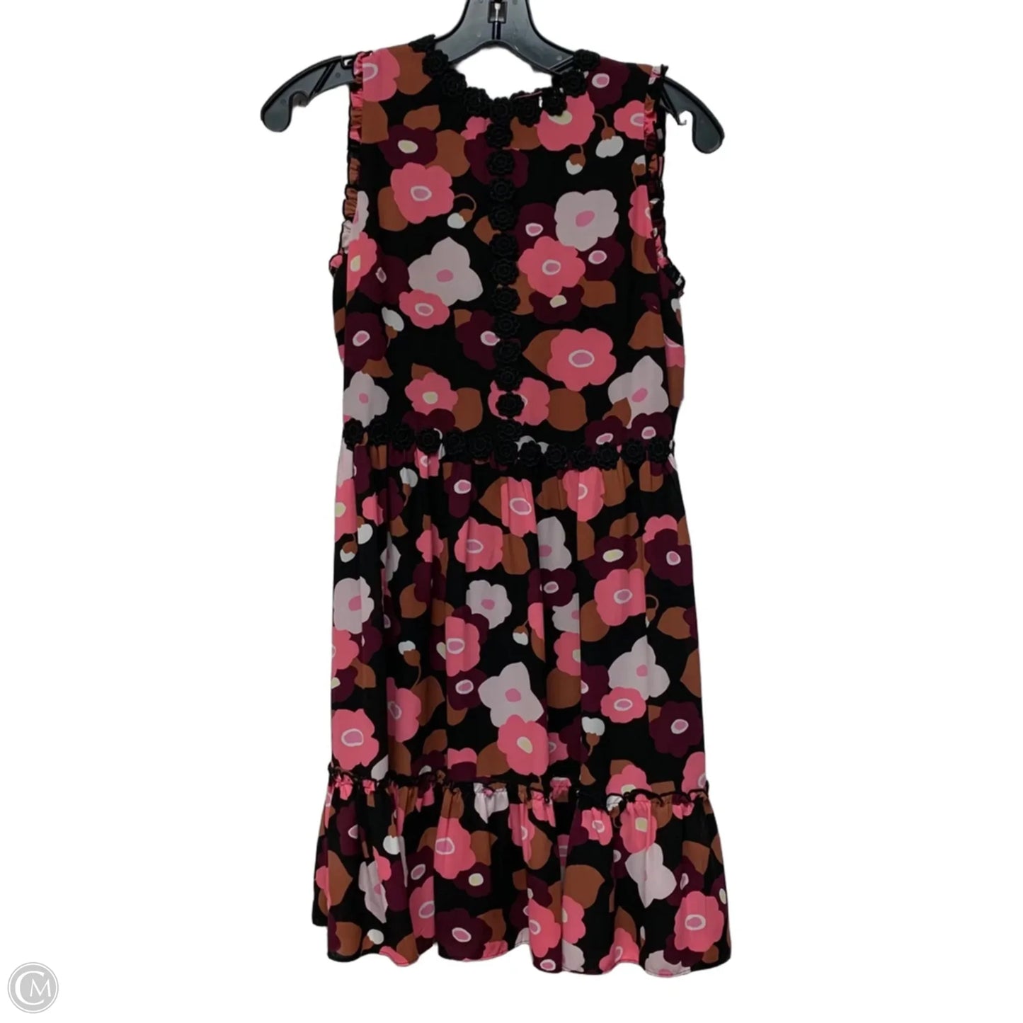 Dress Designer By Kate Spade In Black & Pink, Size: Xs