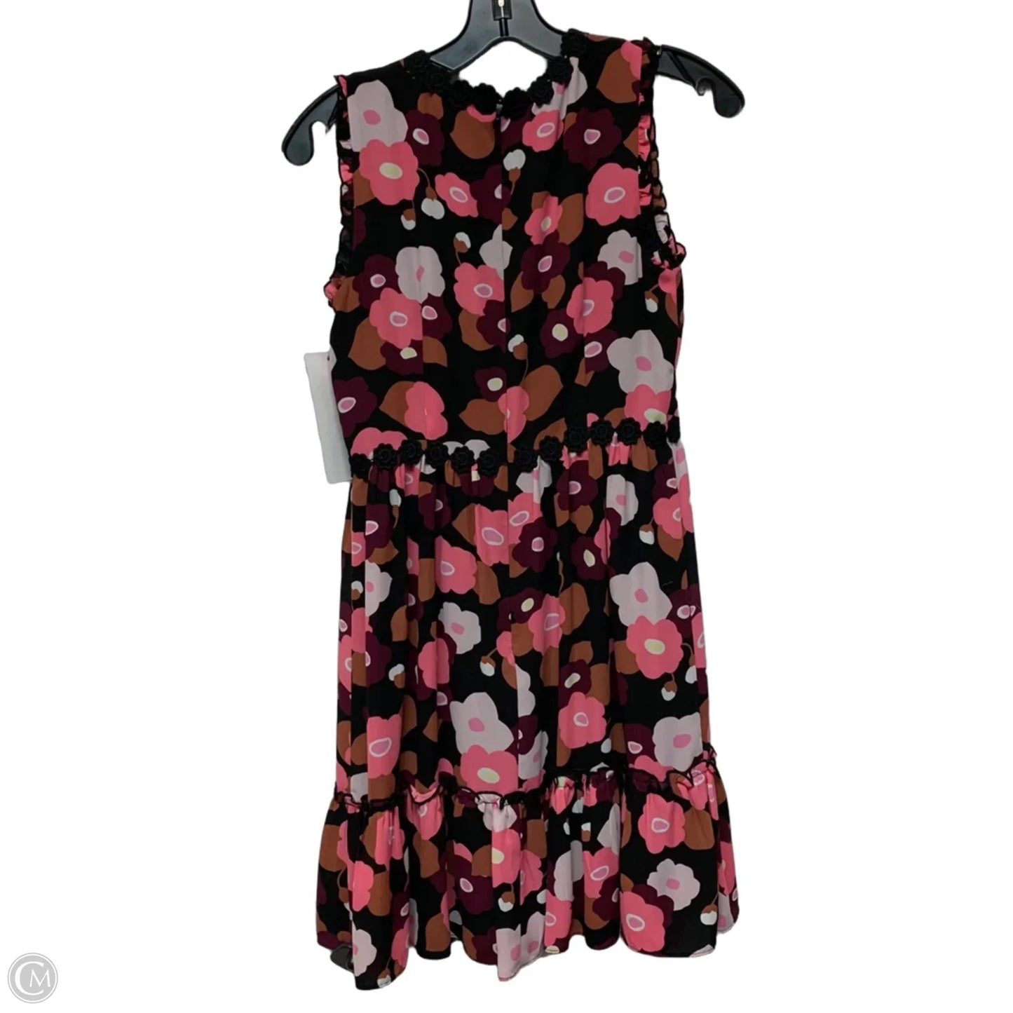 Dress Designer By Kate Spade In Black & Pink, Size: Xs