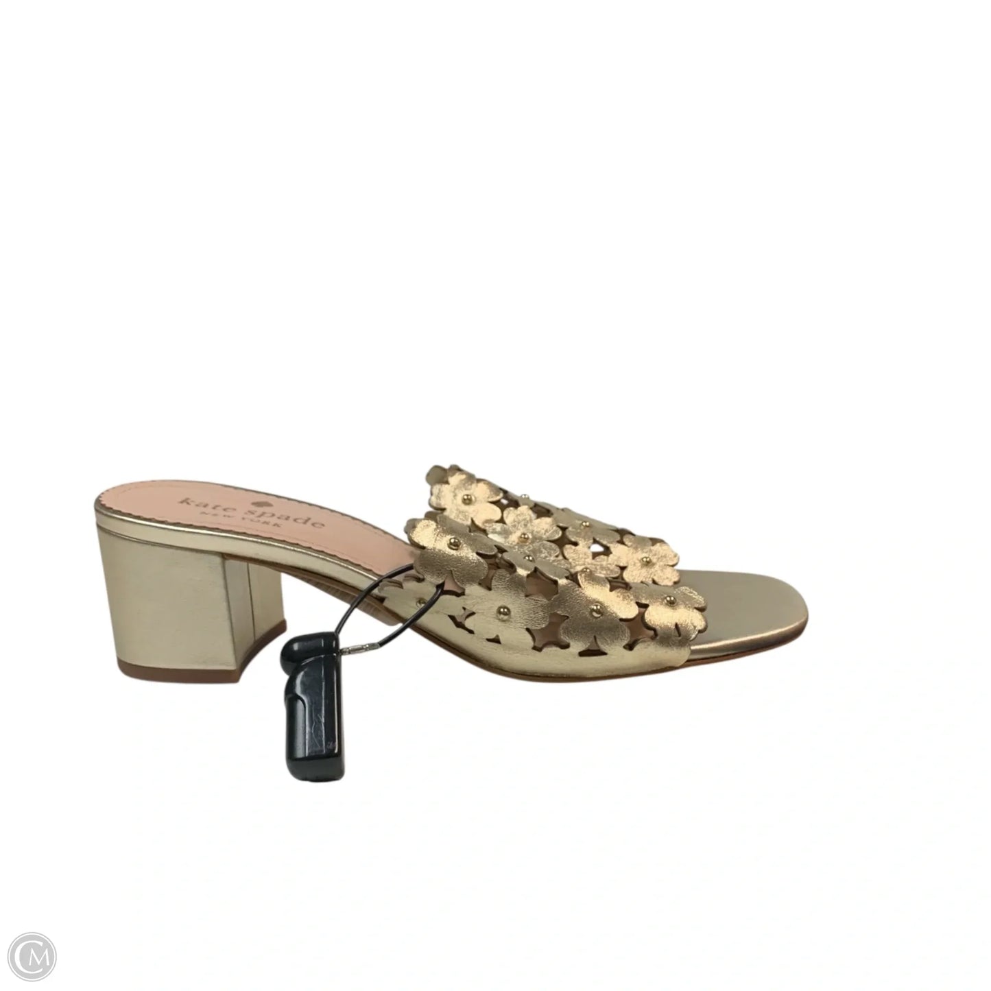 Sandals Designer By Kate Spade In Gold, Size: 6.5