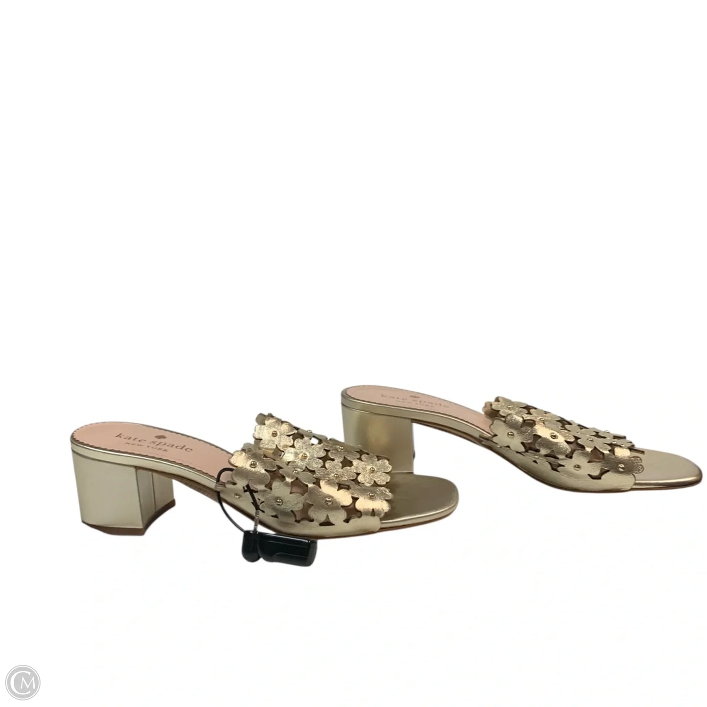 Sandals Designer By Kate Spade In Gold, Size: 6.5