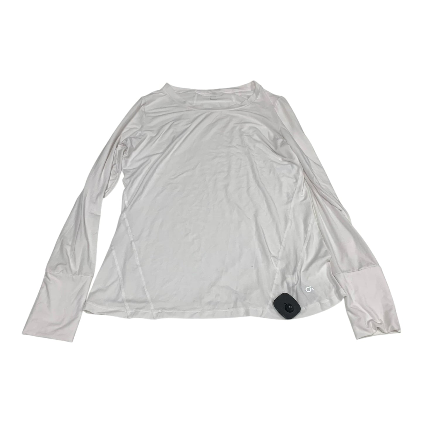 Top Long Sleeve By Gapfit In White, Size: L