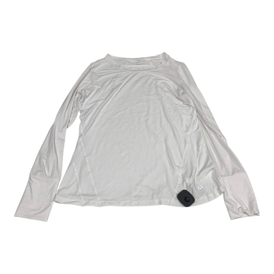 Top Long Sleeve By Gapfit In White, Size: L