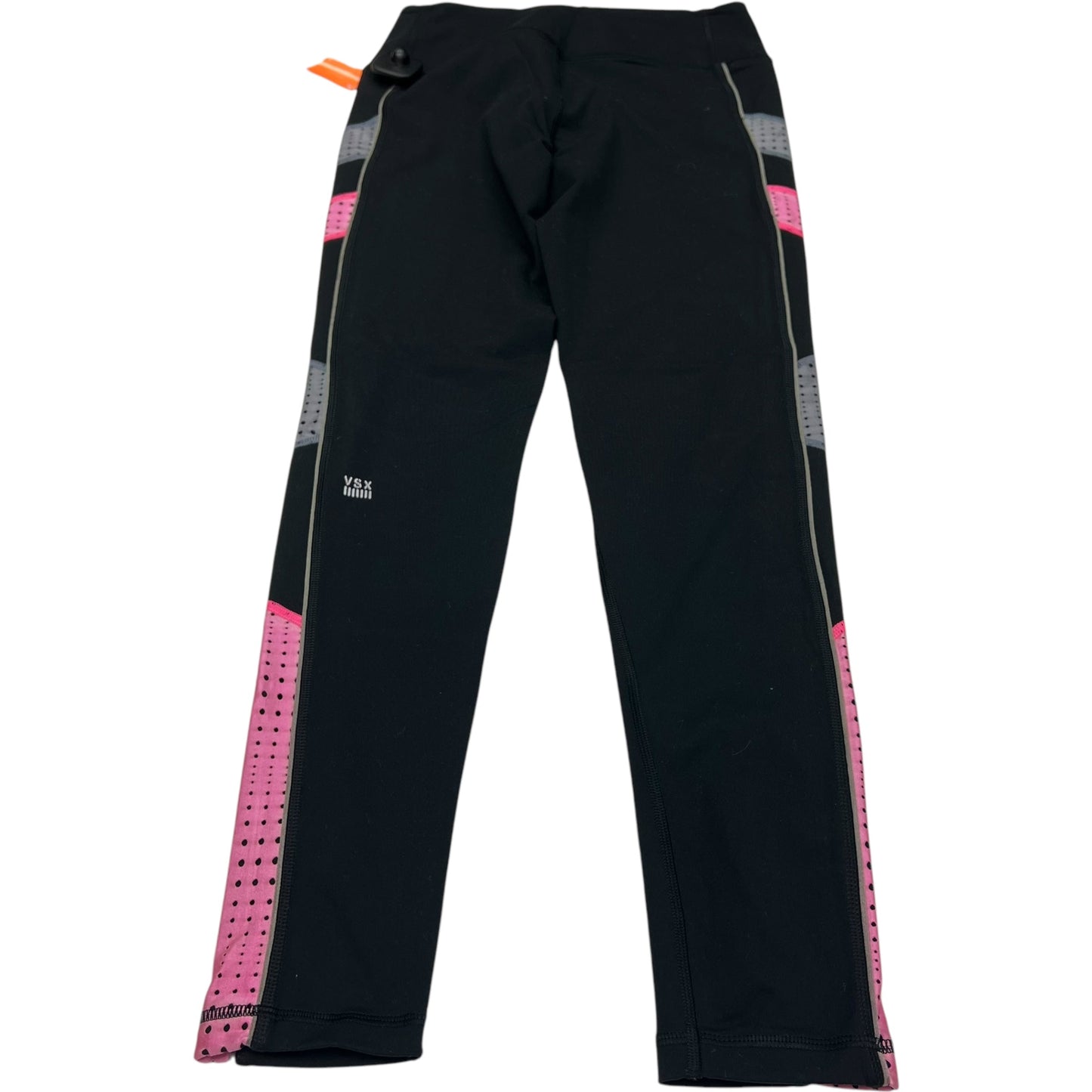Athletic Leggings By Victorias Secret In Black & Pink, Size: M