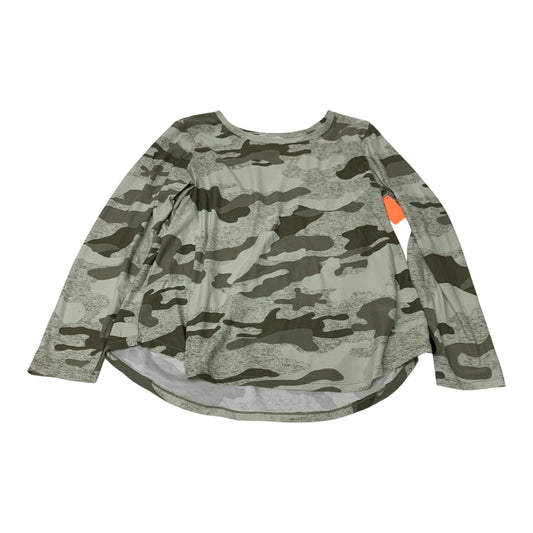 Top Long Sleeve By Planet Gold In Camouflage Print, Size: Xl