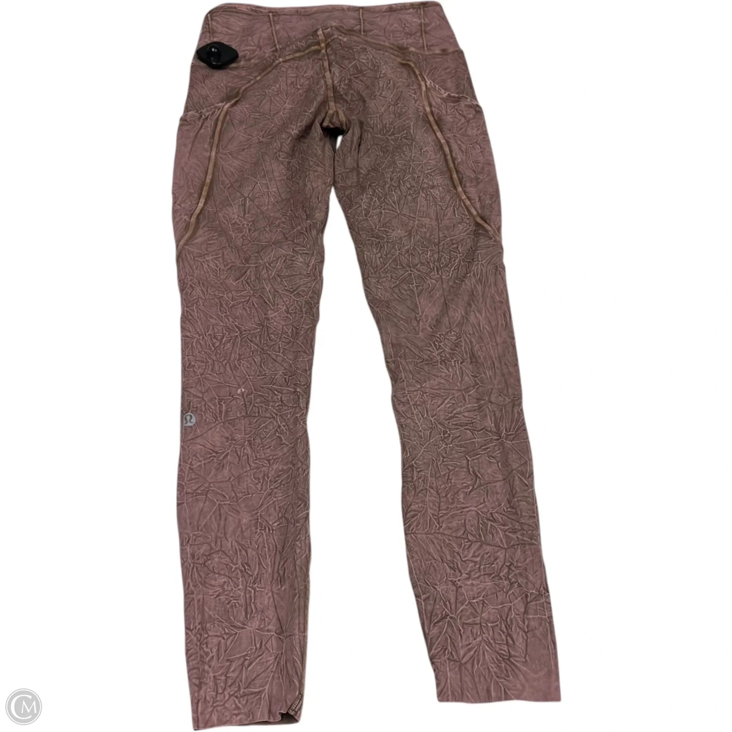 Athletic Leggings By Lululemon In Pink & Tan, Size: S