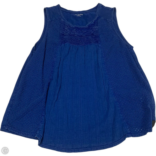 Top Sleeveless By Xirena In Blue, Size: 1x