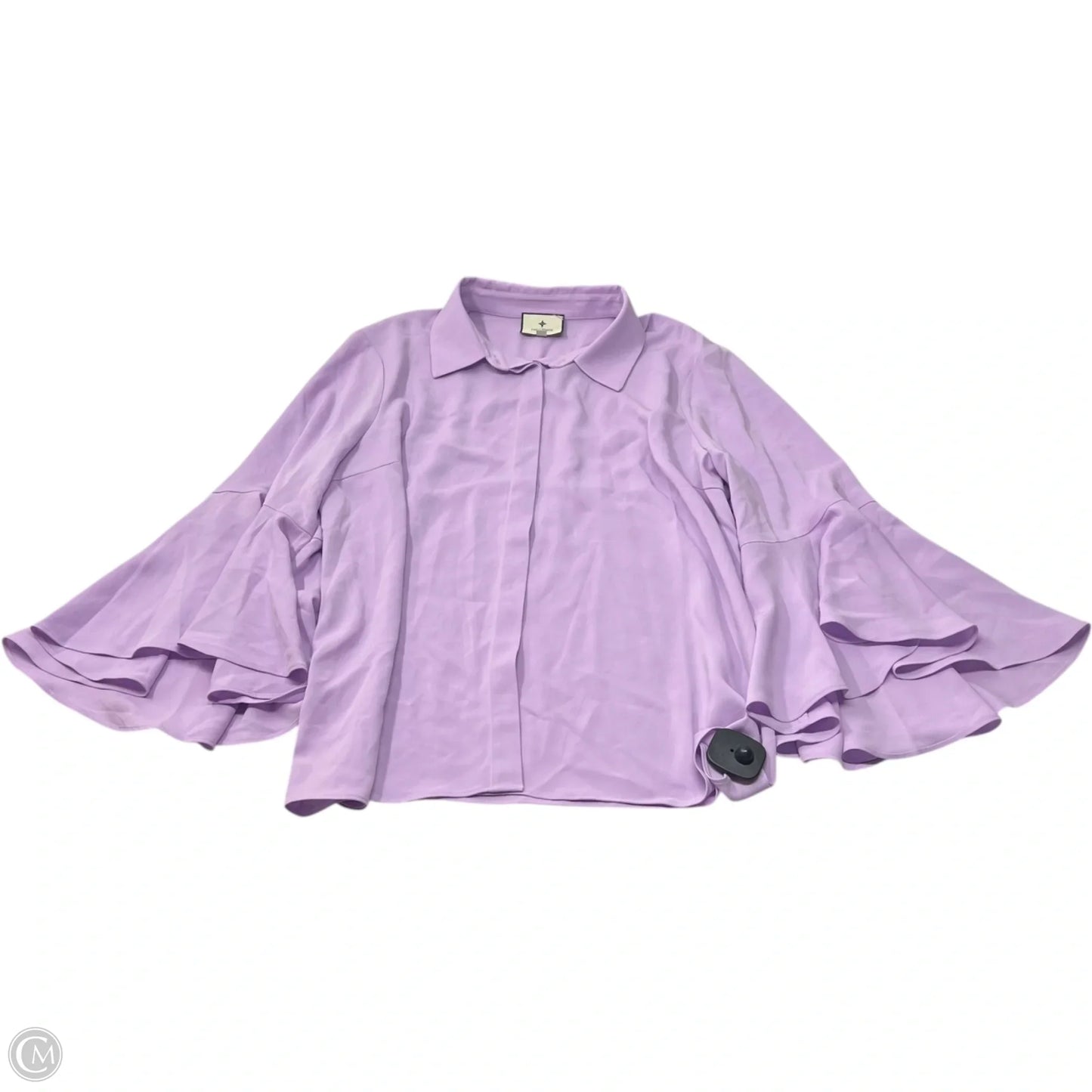 Blouse Long Sleeve By Tuckernuck In Purple, Size: 1x
