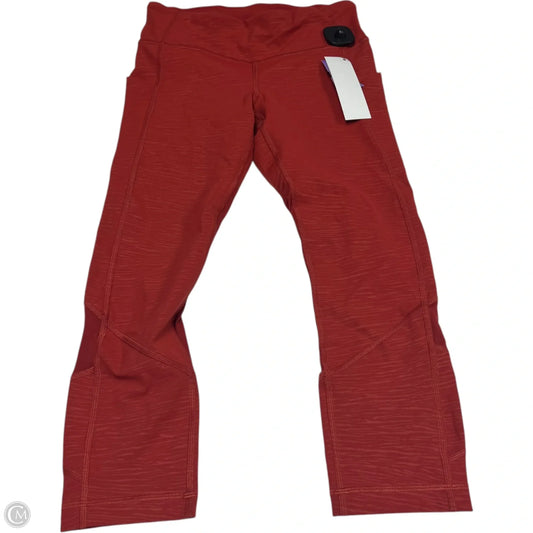 Athletic Leggings By Lululemon In Orange, Size: S
