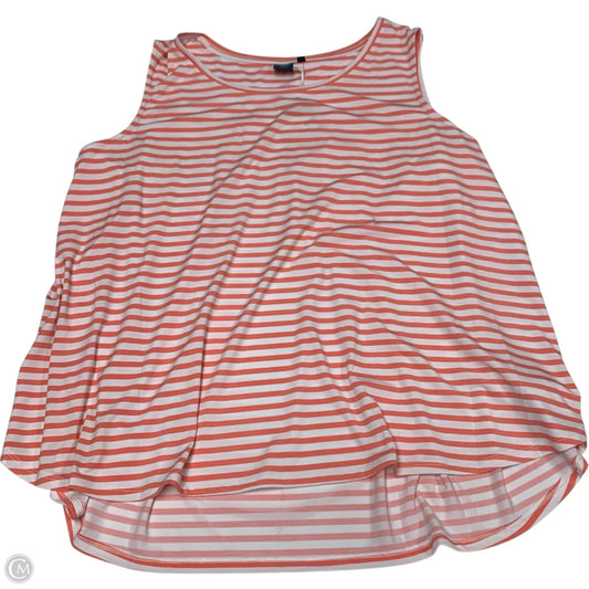 Top Sleeveless By Kaari Blue In Pink & White, Size: 2x