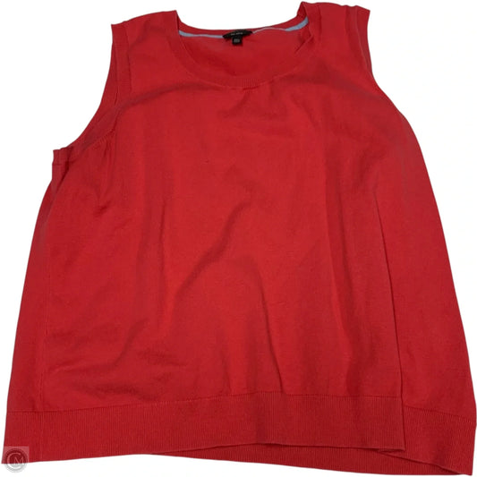 Top Sleeveless By Talbots In Pink, Size: 2x