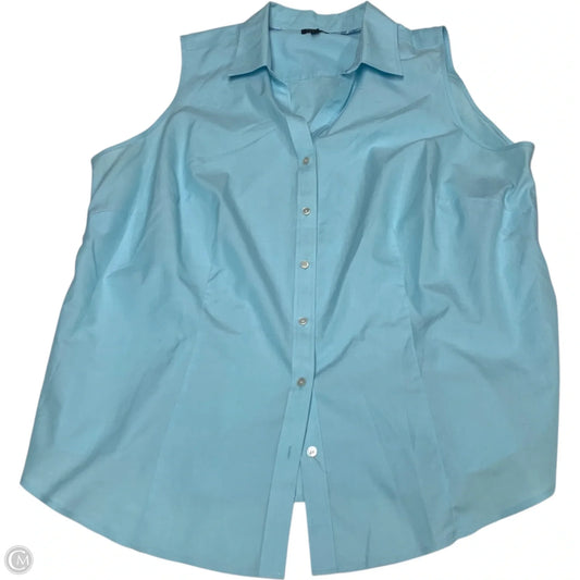 Top Sleeveless By Talbots In Blue, Size: 1x
