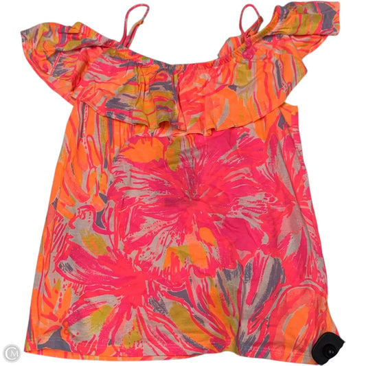 Top Sleeveless Designer By Lilly Pulitzer In Orange & Pink, Size: Xxs