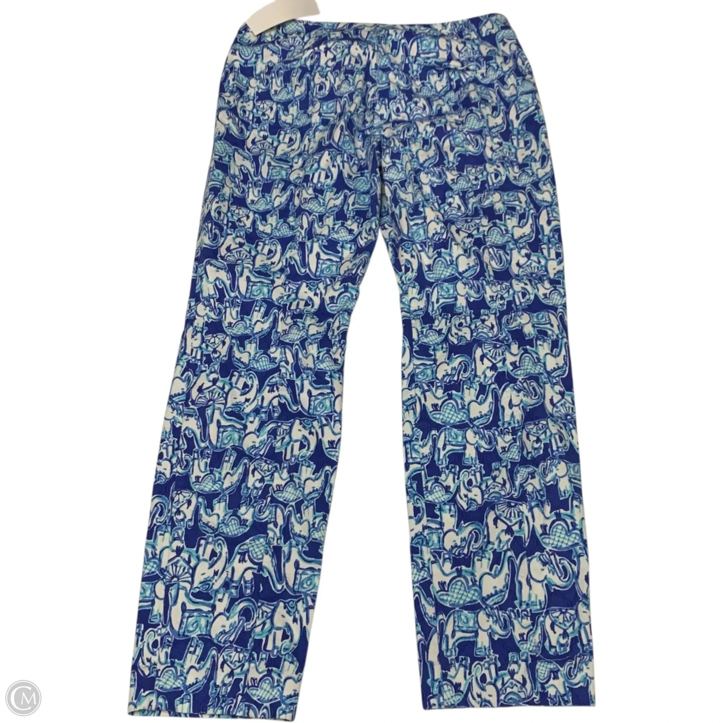 Pants Designer By Lilly Pulitzer In Blue & White, Size: 10