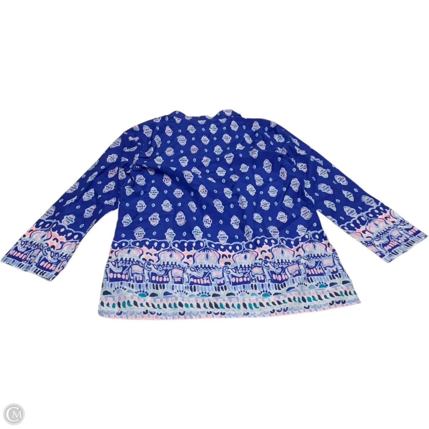 Top Long Sleeve Designer By Lilly Pulitzer In Blue, Size: Xs