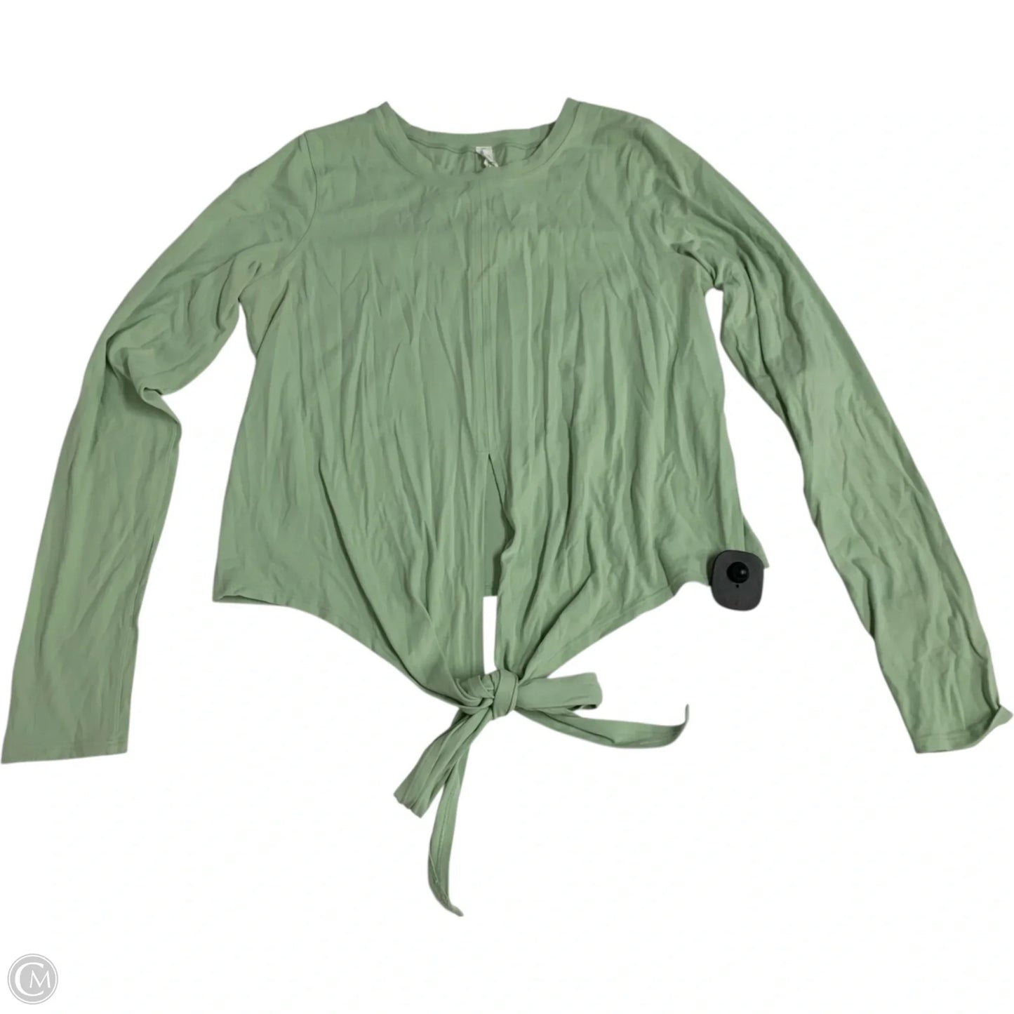 Athletic Top Long Sleeve Crewneck By Lululemon In Green, Size: M